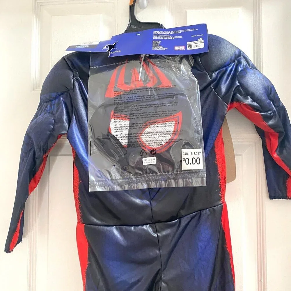 Marvel Spider-Man Across the Spider-Verse Miles Morales Halloween Costume Size S